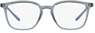 Ray-Ban 0RX7185 Brille, transparent, 50 Unisex, Erwachsene, Transparent