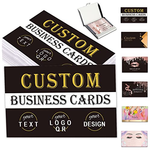 Tarjetas de visita personalizadas con código QR y logotipo Personaliza tus tarjetas de visita para pequeñas empresas 1000 500 200 100 Impresión a doble cara
