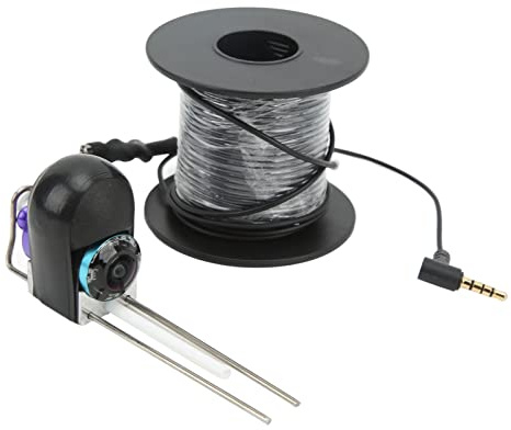Unterwasserkamera Fischfinder HD CVBS Übertragung mit 720x480 Pixeln Aluminiumlegierung korrosionsbeständig 3,5mm Anschluss Plug-and-Play für Bootsangeln portable Tauchkamera klare
