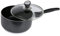 AM Home and Kitchen - Non Stick Aluminium Saucepan with Tempered Glass Lid -22cm- Induction Hob Compatible, Easy-Clean Saucepans for Sauces, Pasta, and Everyday Meals