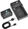 DSTE DMW-BMB9 DMW-BMB9E Batterie d'appareil photo et chargeur USB compatible avec Panasonic Lumix DMC-FZ40 DMC-FZ45 DMC-FZ60 DMC-FZ62 DMC-FZ70 DMC-FZ72 DMC-FZ100