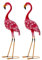 GOPLUS Lot de 2 Statues 89 CM de Flamant Rose de Jardin en Métal, Décoration Extérieure Sculpture d’Oiseau Rose de Jardin pour Enjoliver la Pelouse, l’Étang, la Terrasse