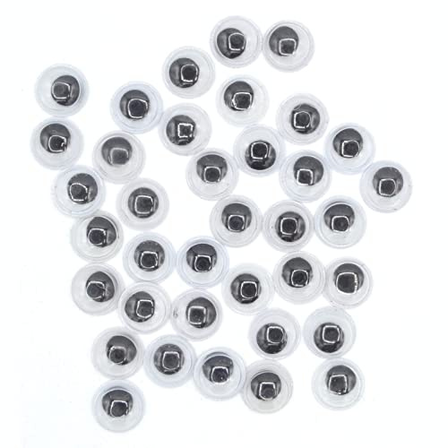 celloexpress Googly Eyes | 10 Pairs - Black 3mm - Wobbly Stick On Not Self-Adhesive - Art & Craft Supplies