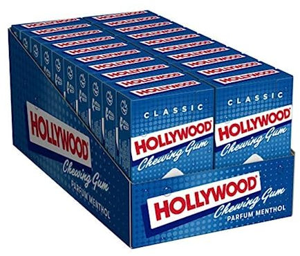 Chewing gum dragée menthol HOLLYWOOD 20 x 28 g