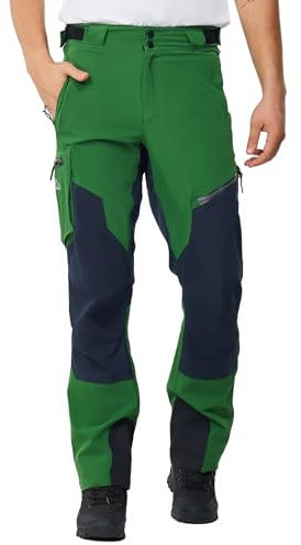 ATLASLAVA Hose Herren Wanderhose Wasserdicht Trekkinghose Atmungsaktiv Outdoorhose DRAK Green XL