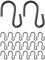Sinofort 135Pcs Mini S Hooks for Hanging 27mm/1.06in Metal S Shaped Hanging Hooks Small S Hooks for Hanging Jewelry Basket Keys Crafts Fairy Lights Ornament Decoration