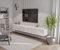 HAJDUK FURNITURE 270 cm Weiß-Hochglanz TV Lowboard TV Board Hängend Hängeschrank Wohnwand TV Möbel Fernsehschrank Fernsehtisch Sideboard HiFi 270x35x40 cm Holzwerkstoff