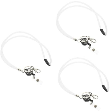 Alipis 3 Piezas Acollador Correa Decorativa De Vaso Cadena De Cuello De Teléfono Collar De Gemas Naturales Colgante De Pared Tarjeta De Visita Documentos Niño El Plastico