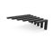 HEVVA MAIN Support de lavabo 20/25/30/35/40/45 cm | Support de lavabo à poser, supports pour charges lourdes, console murale, plateau de lavabo sous comptoir, 1 support – Noir, 45 cm