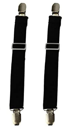 2 Stück Verstellbare Stiefelklammern für Motorrad,Motorrad Boot Clips,Elastische Beinriemen Stiefelgurte Clips Hose Steigbügel Beingurte Bettlaken Befestigungsclips für Motorradfahrer Jeans Hosen