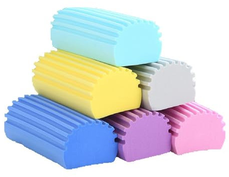 Bafnsiji Paquete de 6 Plumero Húmedo, Polvorín de Esponja, Esponja de Limpieza de Polvo, Esponja de Limpieza para Cocina, Esponja de Limpieza húmeda, Esponja de Limpieza de Polvo para el hogar