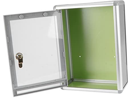 UKCOCO Wandmontage Vorschlagsbox Mit Schloss Für Büro Oder Zuhause Hängebriefkasten Aus Hochwertigen Materialien Geeignet Für Umschläge Zeitungen Und Beschwerdebriefe