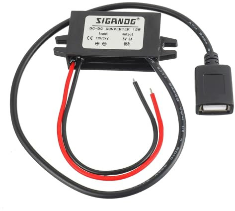 SIGANDG 8V-32V zu 5V Spannungs-wandler USB DC-DC 12V/24V auf 5V 3A Spannungs-wandler Step-down Ladegerät Volt Lade-regler