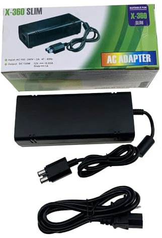 Cargador superior * Adaptador de alimentación cargador 12 V para consola Xbox 360 Slim 12 V 10,83 A