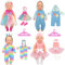 Baby Puppe Kleidung Kompatibel mit Baby neu geboren Kleidung 12-14 Zoll Puppe, Puppe Kleidung für 30-35cm Outfits Süße Baby Puppe Outfits ,Vierteiliges Set zur Erfüllung Ihrer Wünsc