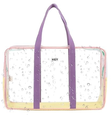 Naqqios Bolsa De Piscina Transparente Impermeable De Gran Capacidad, Bolsa De Playa Portátil Para Gimnasios, Bolsa De Viaje Para Botella De Agua
