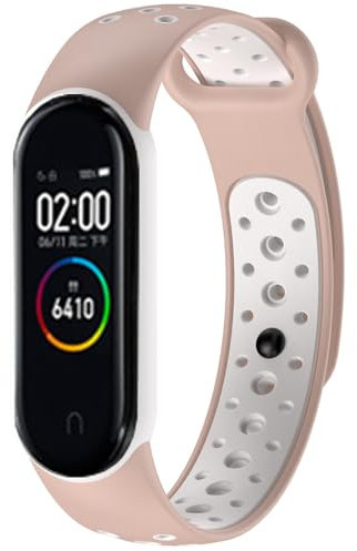 Traspirante Cinturino per Amazfit Band 5, Silicone Sport Bracciali Cinturini di Ricambio per Xiaomi Smart Band 7 / Mi Band 6 / Band 5 / Band 4 / Band 3