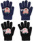 ZDQC 2 Paar Warme Strickhandschuhe Kinder, Süße Winter Vollfinger Fingerhandschuhe, Stretch (Rentier-A)