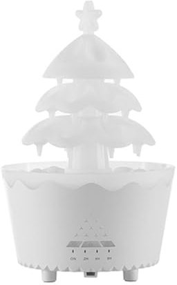 Liuyoyo Rain Clouds Humidifier, Aroma Diffusers Christmas Lucky Tree Design, Rain Clouds Air Humidifier Essential Oil Diffuser with LED Light, 7-Color LED Lamps Aroma Diffuser