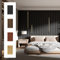 Monivi Modern Wood Slat Wall Panels - 4 Pack, 8.3x6.3in, Black, Waterproof, Easy Click-Lock Installation, 208.76 sq in