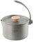 FUANA 1,1 l Titan-Topf Outdoor Camping Wasserkocher Camping Kochgeschirr Große Kapazität Kochtopf Leicht Wandern Picknick Tragbarer Lagerfeuer Kochtopf mit Bügelgriff