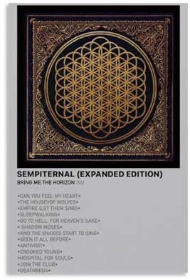 Poster Bring Me The Horizon, Poster, Druck, Raum, Ästhetik, Leinwand, Wandkunst, Poster, Wohnung, Schlafzimmer, Dekoration, rahmenlos, Schlafsaal, Porträts, Poster, Kunstdruck, ungerahmt, 8,4 x 45,7