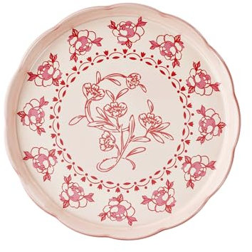Guzzini - Bandeja redonda pequeña de melamina Josephine 'Table Decor' (Rosa Polvo)