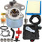 BenTsD Compatible avec le carburateur 799868 pour Briggs & Stratton 497586 498254 790821 498255 799868 498170 497410 + 491588s Filtre à air + Bougie d'allumage