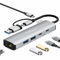 Dalimee Hub USB 3.2, hub USB C 6 in 2 con 2 USB 3.2, USB-C3.2, Gigabit Ethernet e alimentazione di tipo C, docking station per MacBook, iPad, iPhone e altri dispositivi di tipo C e tipo A
