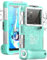 Custodia Impermeabile Subacquea Professionale IP68 15M - Compatibile con iPhone, Samsung, Huawei, Xiaomi - Fino a 6,9 Pollici - Per Immersioni, Snorkeling, Surf e Nuoto (verde blu)