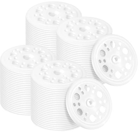 APOMOONS 200 Piezas Arandelas de Plastico de 46 mm In PP Discos Arandelas Aislantes para Soporte Y Fijación de Espuma de Paneles Aislantes