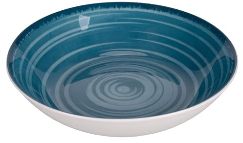 Villa d'Este Home Tivoli 1996 Set 6 Piatto fondo in porcellana Ø20,5 cm, Baita Acqua