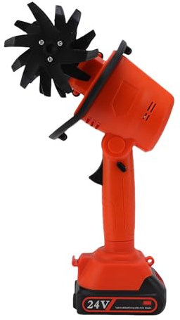 SPYMINNPOO Motoculteur sans Fil, Mini Motoculteur alimenté par Batterie pour Plantation, Désherbage et Jardinage (EU 100-240V)