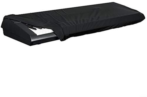 Emiif Keyboard Dust Cover - Waterproof Oxford Cloth, Fits for Yamaha/for Roland/for Williams with Elastic Locking Clasp (101/118cm, Black)(61-76 key)