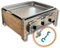 Edelstahl Gastrobräter 3-flammig mit Pfanne – Made in Germany | inkl. Gasschlauch, Druckminderer & Gasflaschenschlüssel | Gasbräter | Gastro Gasgrill | Camping-Tischgasgrill | für Outdoor-Küche