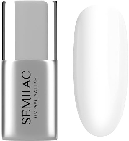 Semilac UV Nagellack Top No Wipe Pure&Clean 7 ml - Glänzender Versiegler mit Schwitzschicht für langanhaltende Maniküre