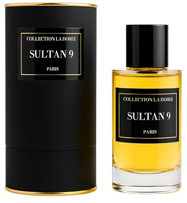 SULTAN 9 – Collection La Dorée Paris Luxus Parfum 50 ml Exklusiver Unisex Duft inspiriert von französischer Eleganz Langanhaltend, Orientalisch, Warm & Sinnlich mit Oud, Sandelholz, Moschus & Vanille
