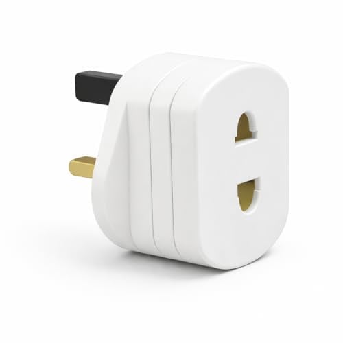 Toothbrush Adaptor Plug Electric Shaver Shaving adaptor 2 Pin Plug To 3 Pin Plug Shaver Adapter Plug Uk Power Adapter Shaver Plug 2 Pin Adapter Plug Uk For Shaving Razor (pack of 1)