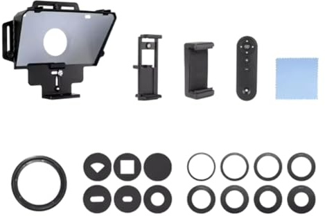 Hipzeepo F8 Universal Teleprompter for Tablets Laptops Smartphones Cameras for Live Streaming and Recording with Large Screen
