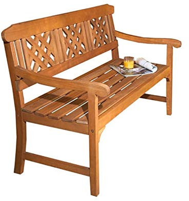 FSC 3 Seater Garden Hardwood Bench Seat - Solid Eucalyptus certified Wood