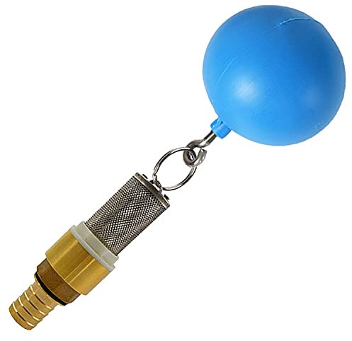 Ansaug-Set Für HAUSWASSERWERK REGENWASSERPUMPE JETPUMPE SCHWIMMENDE ENTNAHME Ansaug-Sets ohne / mit Schlauch, mit Schwimmerkugel, Schlauchtülle und mit / ohne Rückschlagventil aus Messing (Set 2 (ohne Schlauch))