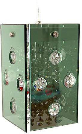 Dapo Halogen Kristallleuchte Pendelleuchte Deckenleuchte Artjom mit hochwertigen Glasscheiben und Kristall Einsätzen