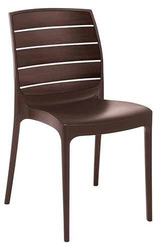 Grandsoleil Green Boheme Carmen Greenpol Stapelstuhl, 56 x 46 x 84 cm, Mokka