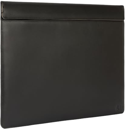 SLNT Weatherproof Nylon Faraday Bag with Silent Pocket Technology - Signal Blocking Device Sleeve for 13 inch and 15 inch Laptops and Tablets, Provides Instant Protection (Black Leather, 15 inch)