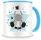 Samunshi® Tasse pour enfant avec motif zèbre - Bleu
