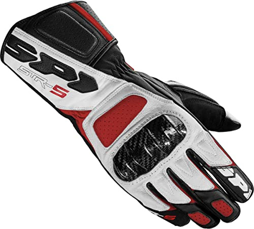 SPIDI STR-5 Handschuhe, Schwarz/Weiß/Rot, L