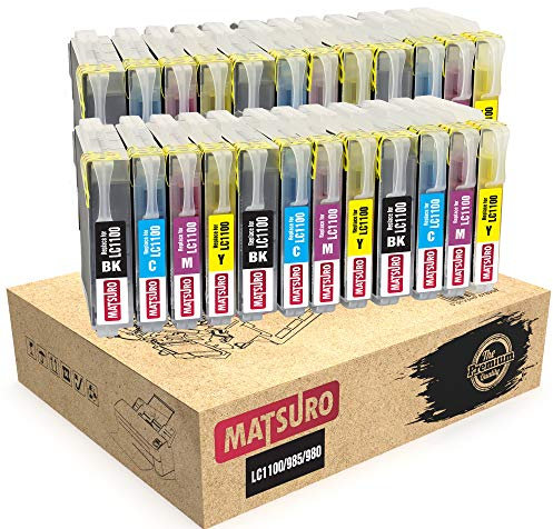 Matsuro Original | Kompatibel Tintenpatronen Ersatz für Brother LC1100 LC985 (6 Sets)