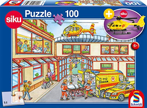 Rettungshubschrauber, 100 Teile, mit add on (Rettungshubschrauber) (Kinderpuzzle)