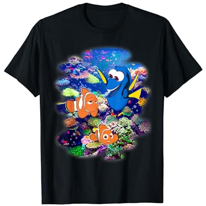 Disney Pixar Finding Nemo Group Shot Coral Reef Portrait T-Shirt