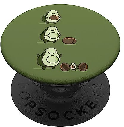 Avocadoception Seed Cycle Cute Fruit Pear Avocado Eater Gift PopSockets PopGrip: Ausziehbarer Sockel und Griff für Handys/Tablets mit Tauschbarem Top PopSockets Klebender PopGrip